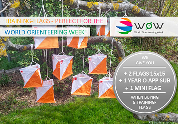 Training flags – perfect for the World Orienteering Week