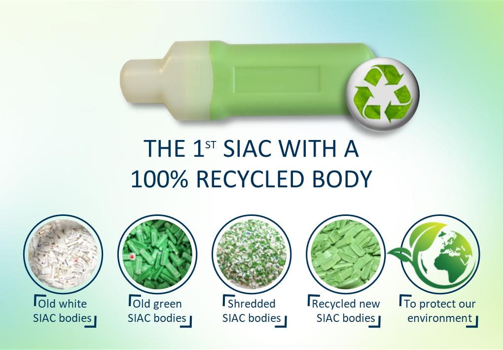 The 1st SIAC with a 100% recycled body